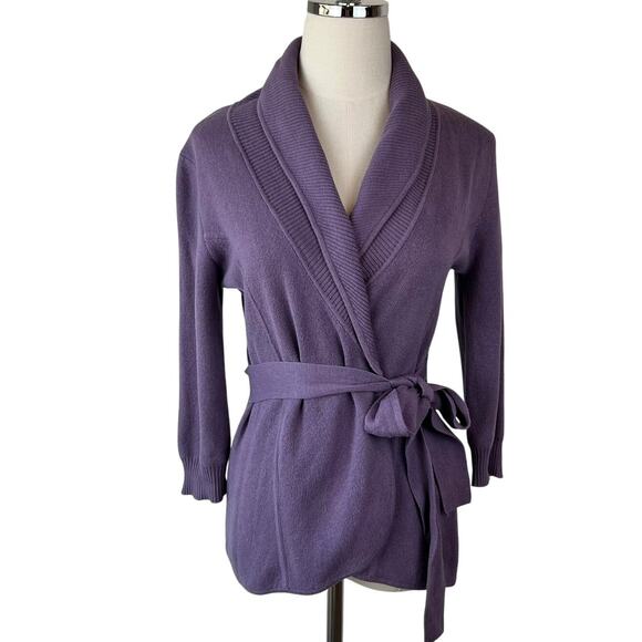 The Limited Wrap Sweater Purple 3/4 Sleeve size Small - Picture 1 of 12